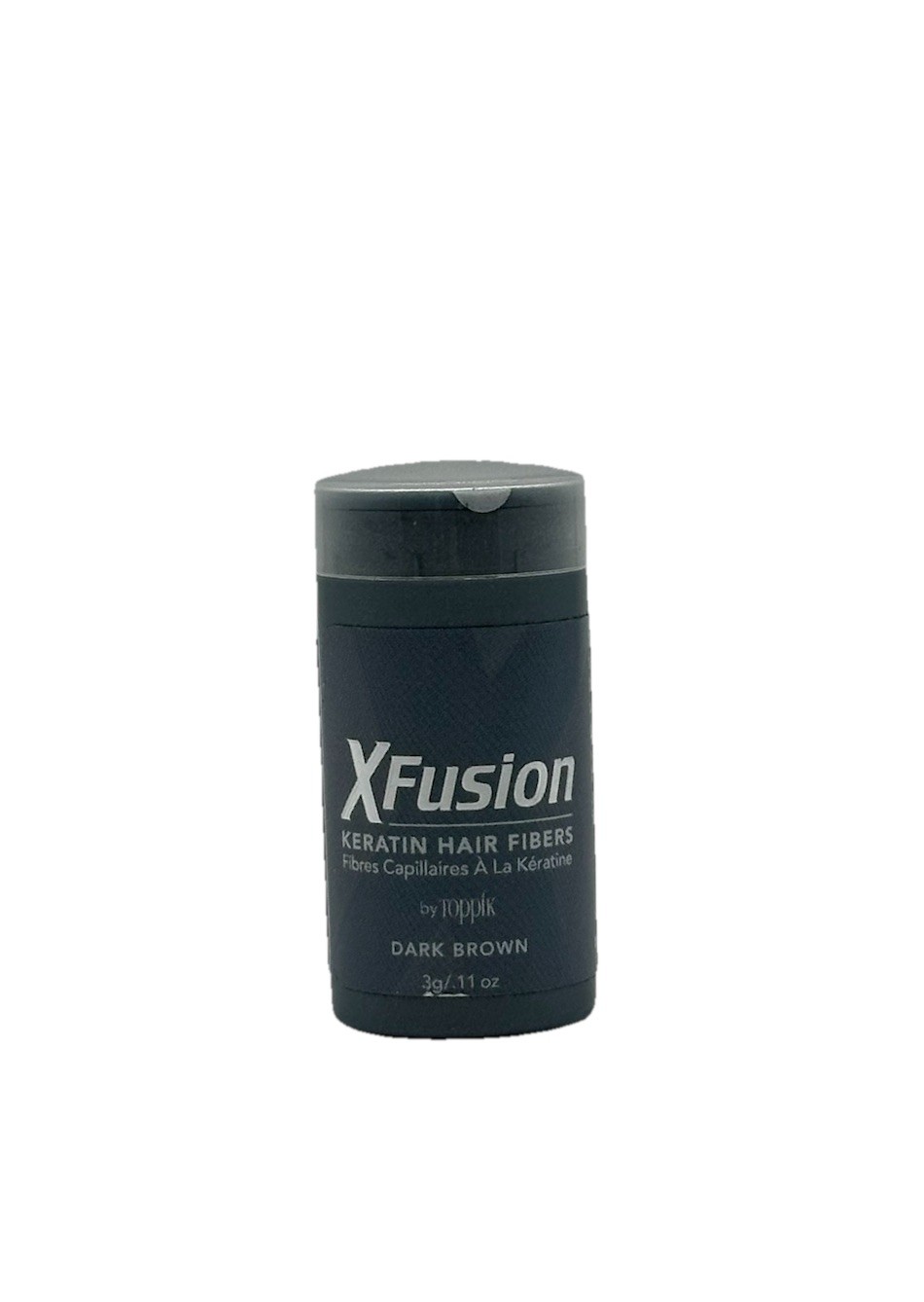 XFusion by Toppik Keratin Hair Fibers Travel-Size – Shade Dark Brown – 0.11oz