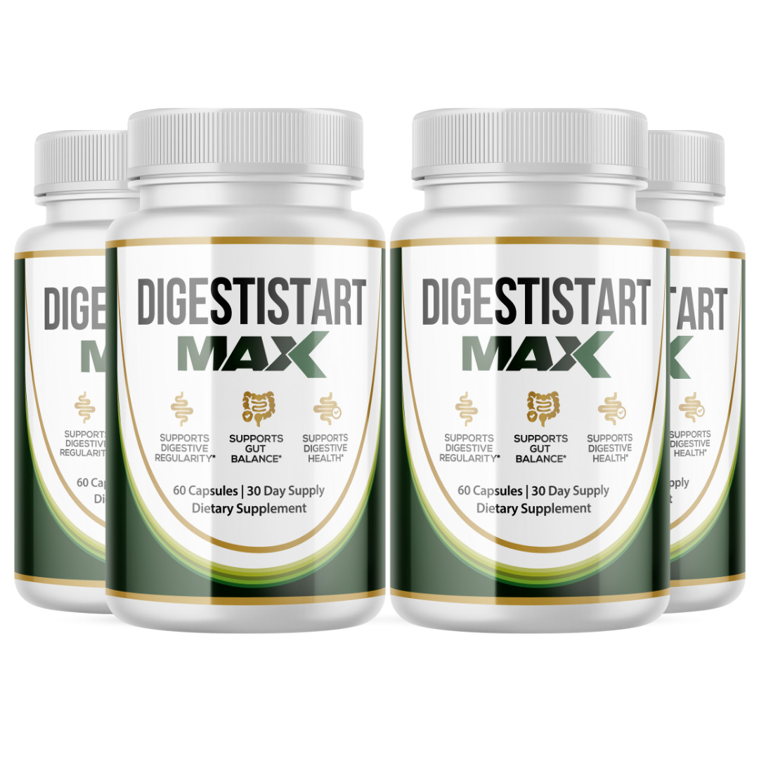 DIGESTISTART MAX- Digestive Support- 4 Bottles 240 Capsules