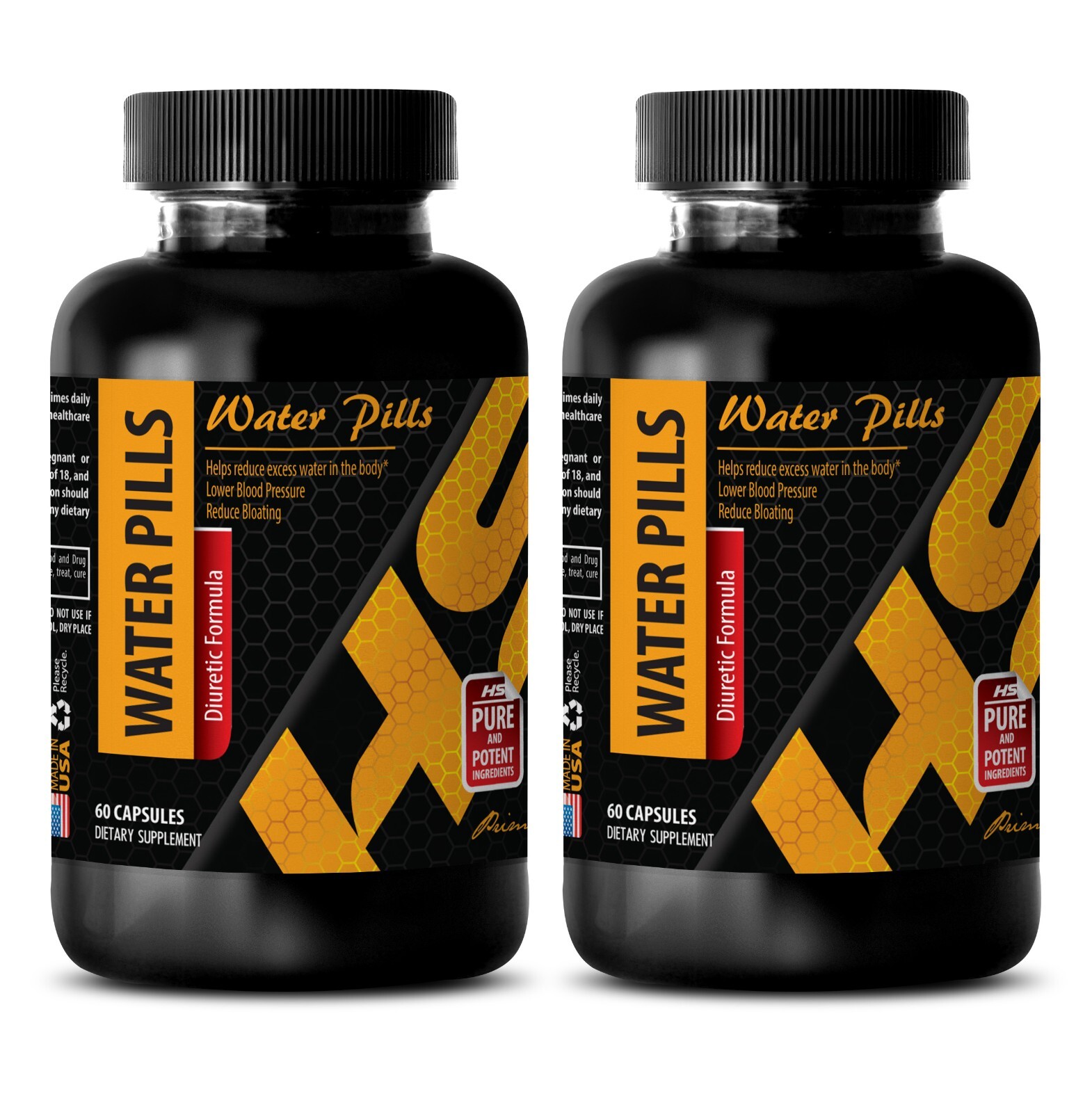 Green tea wellness support – WATER AWAY PILLS – Apple cider plant powder 2Bot