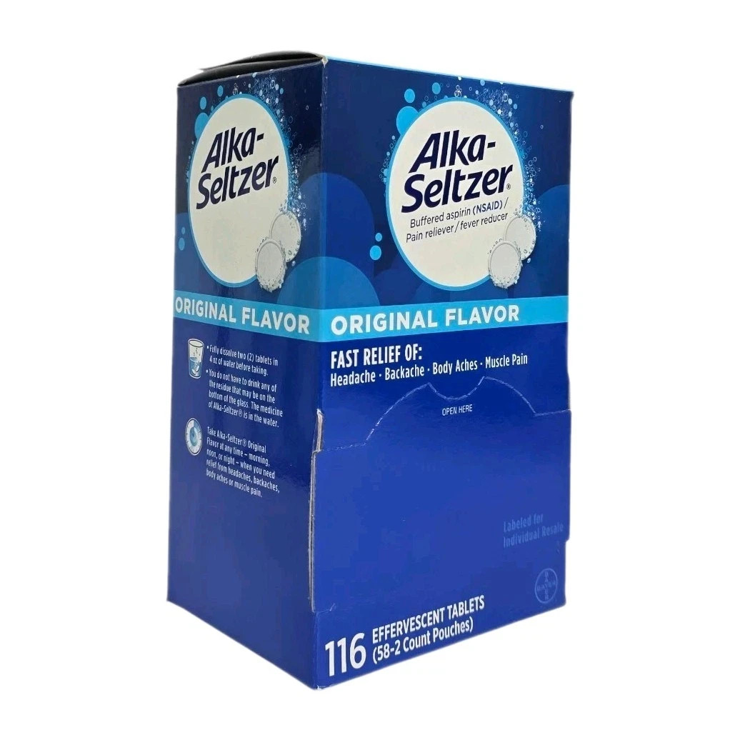 Alka-Seltzer Original Effervescent Tablets 116ct Exp. Date 02/2028 Free Shipping