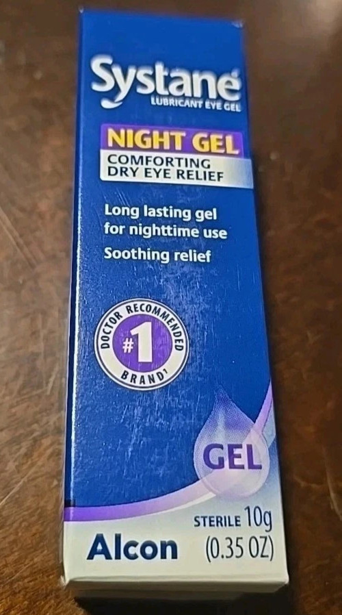 Systane Night Gel Comforting Dry Eye Relief Therapy Lubricant 10g /0.35 oz alcon