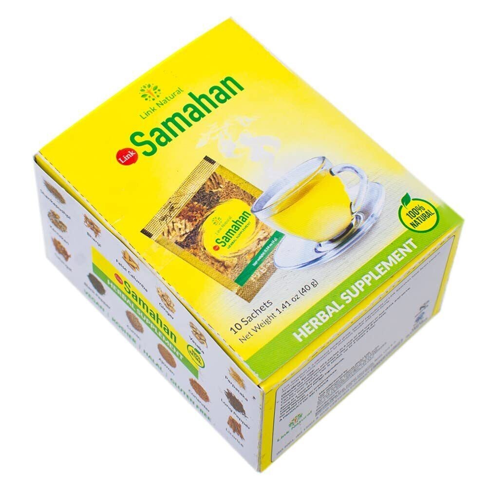 Samahan Ayurvedic Herbal 100% Natural 1 Box (4g Sachet x 10 Packets)