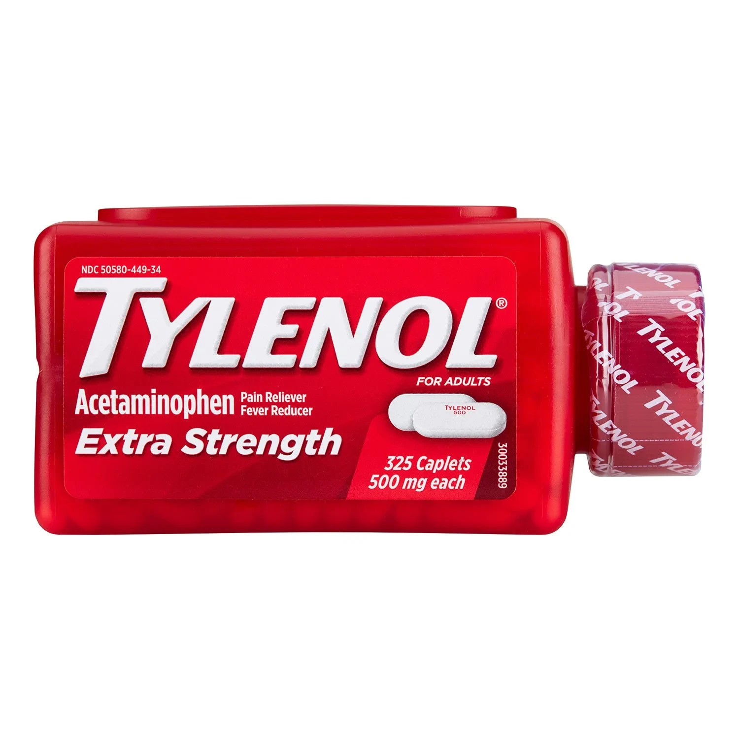 Tylenol Extra Strength Caplets, 500 mg Acetaminophen – 325CT EXP 10/2026