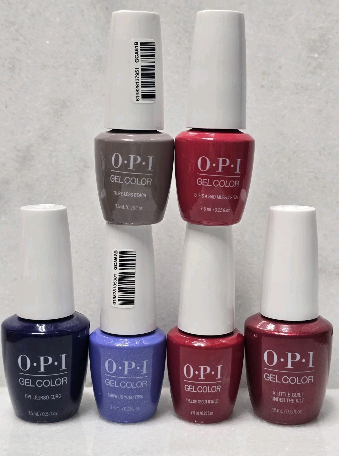Lot Of 6 – OPI GELCOLOR Gel Nail Polish – -Soak Off, Exactly as shown.
