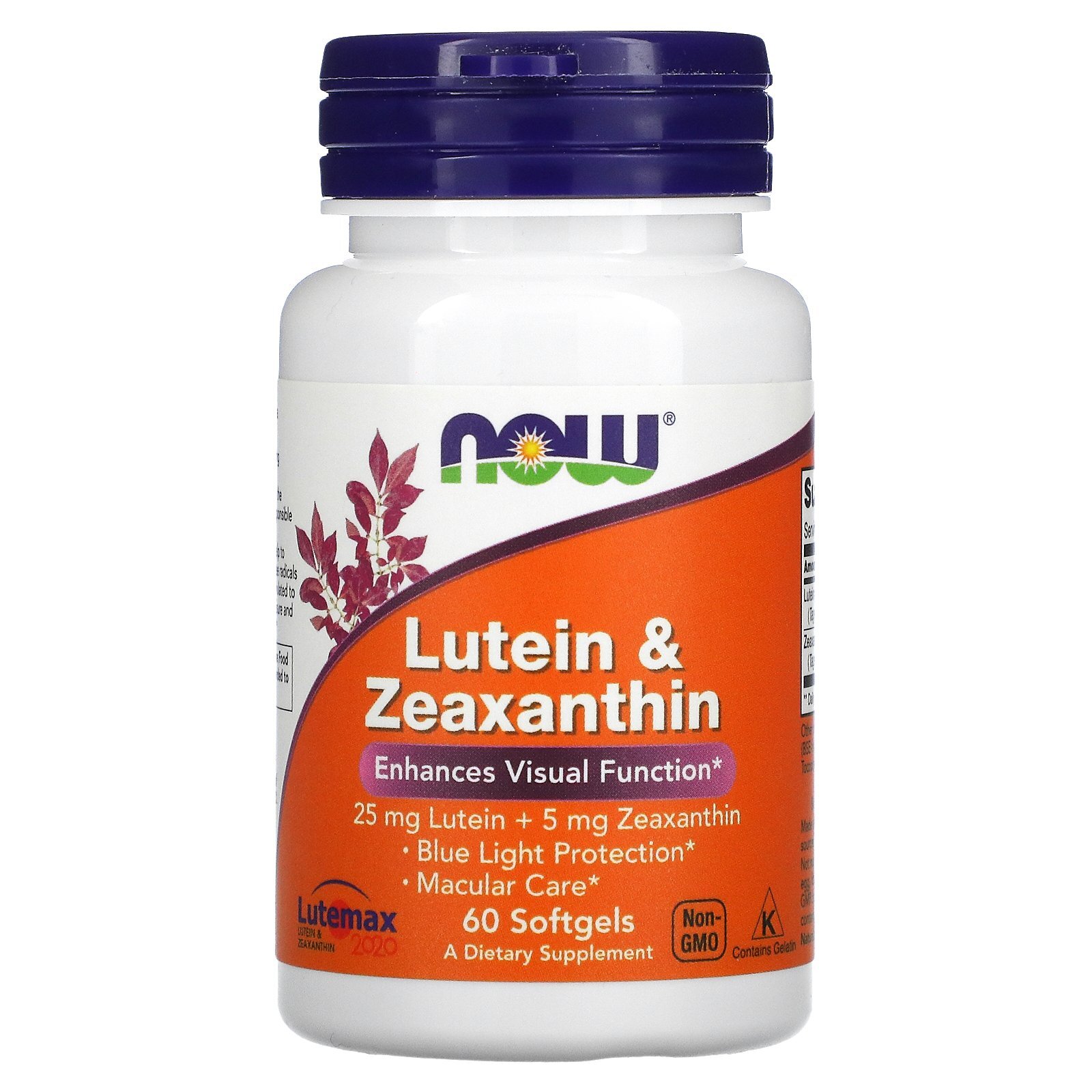 Now Foods Lutein Zeaxanthin 60 Softgels GMP Quality Assured