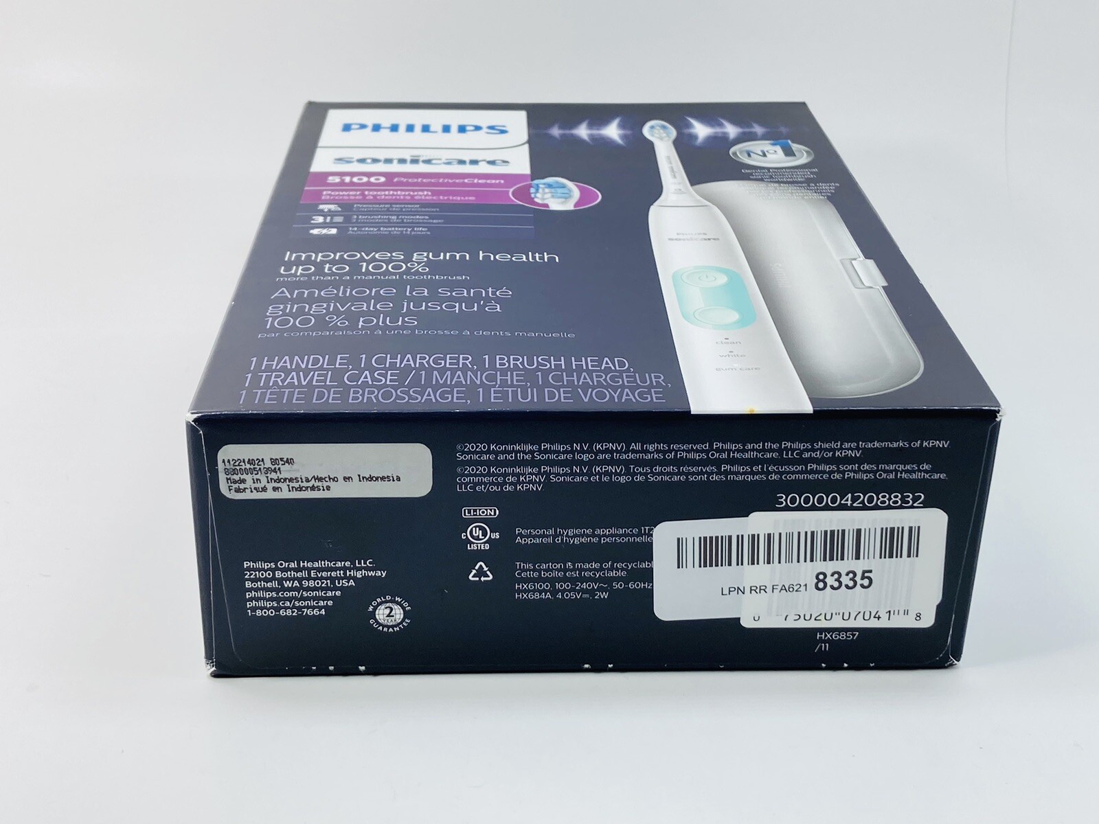Philips Sonicare ProtectiveClean 5100 Rechargeable Toothbrush White Open Box