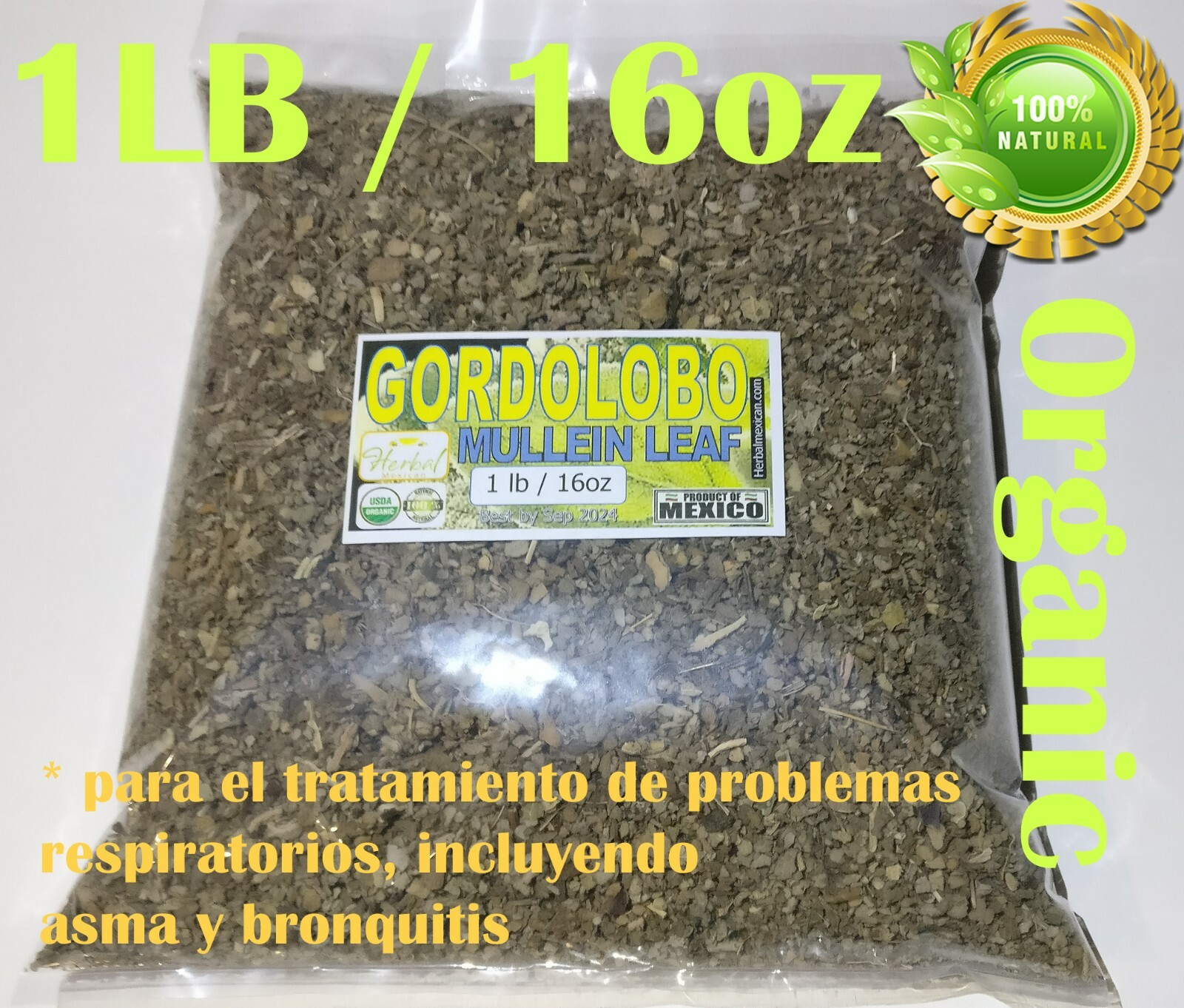 Mullein Leaf Gordolobo verbascum thapsus Common Mullein Infusion Tea Resfriado !