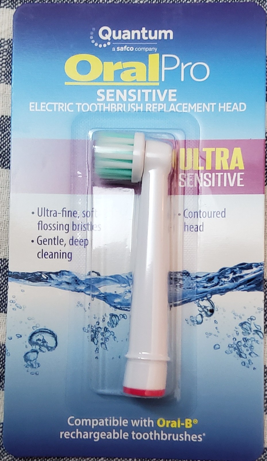 Ultra-Sensitive Head Replacement Toothbrush Electric Oral-B Pro Quantum 8 Pcs