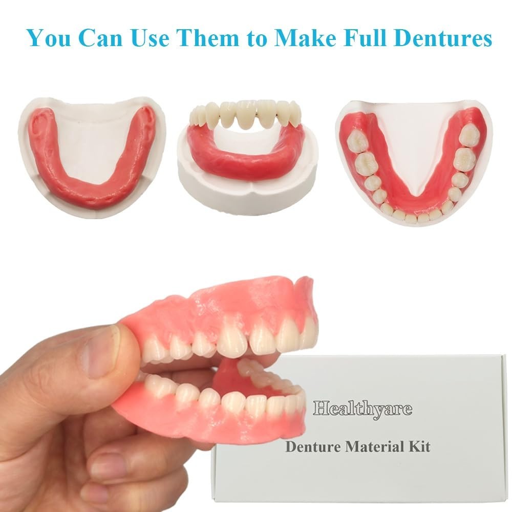 Easy-to-Use Denture Repair Material, Natural Finish