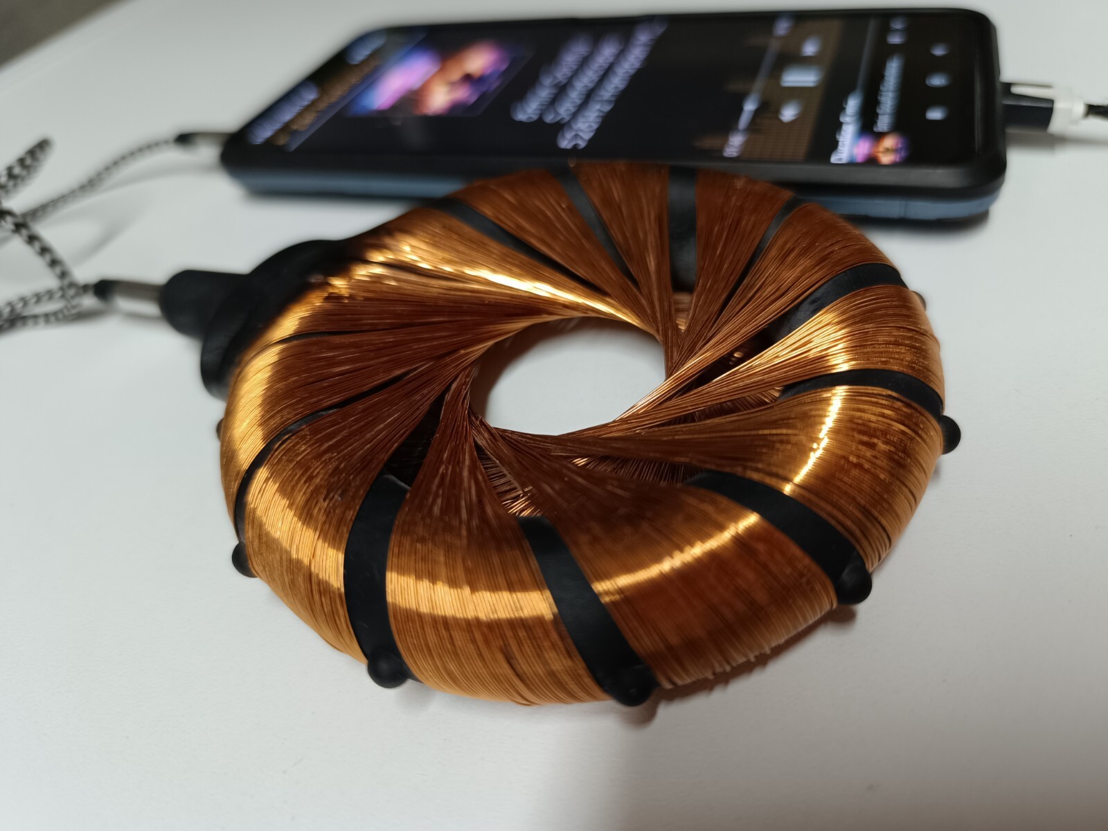 Rodin Coil new 12 turns blk 6″ Scalar Toroidal Vortex Wave Generator 15 cm