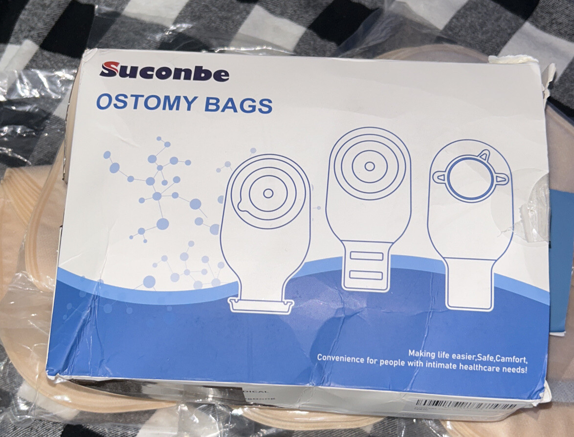 Suconbe ~ Ostomy Bag ~ Drainable ~ 25ct ~ Exp.03/2025