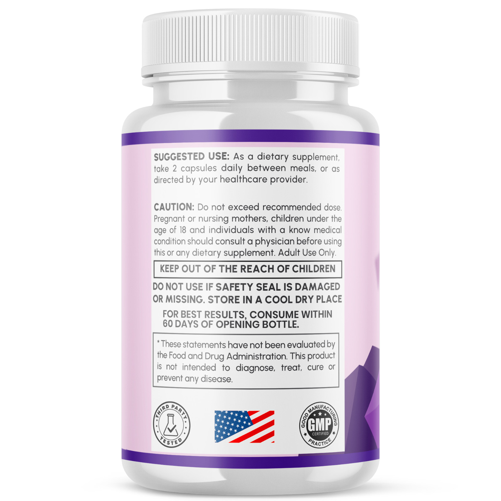 (5 Pack) Vital Mind Advanced Nootropic Brain Support Max Supplement 300 Capsules