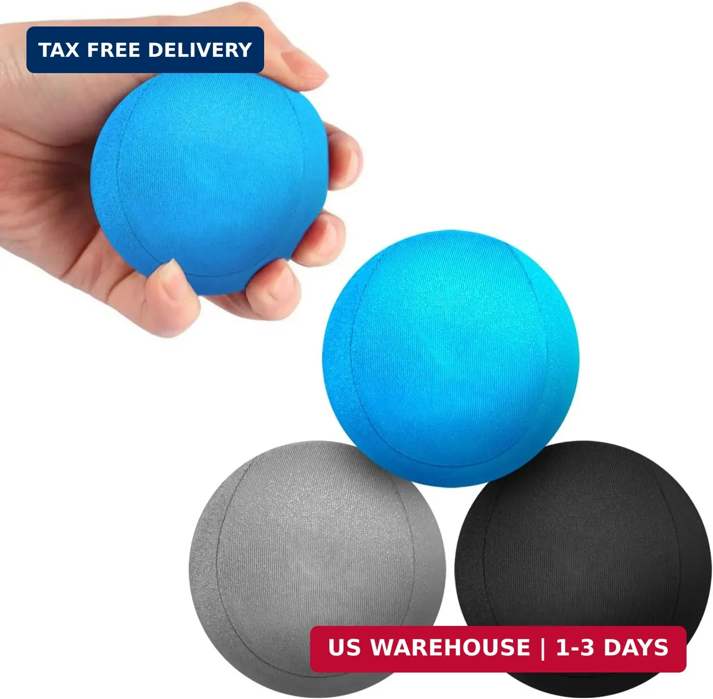 3 Pack Stress Balls for Adults, Squeeze Balls for Hand Exercisers Therapy & Anxi