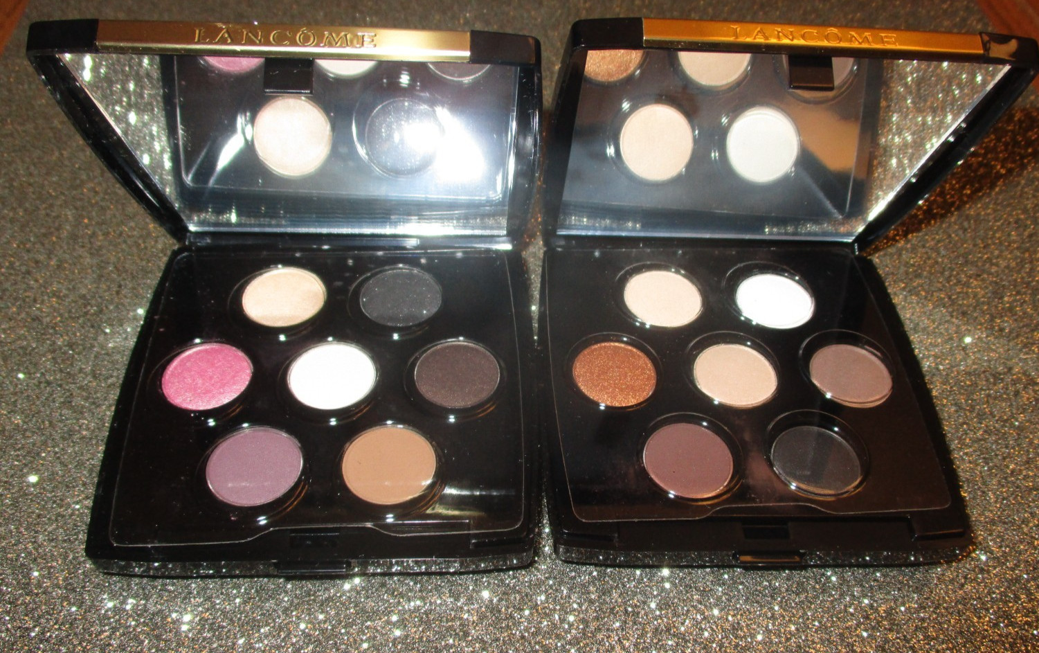 2x Lancome Color Design Sensational Effects Eye Shadow Palette 7 colors
