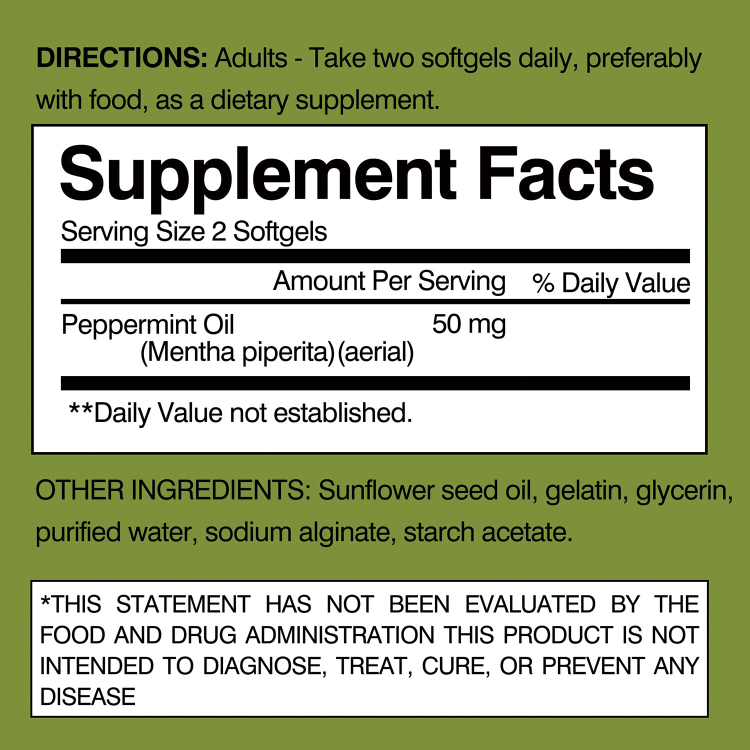 120pcs Enteric Coated Peppermint-for Abdominal Pain,Improved Nutrient Absorption
