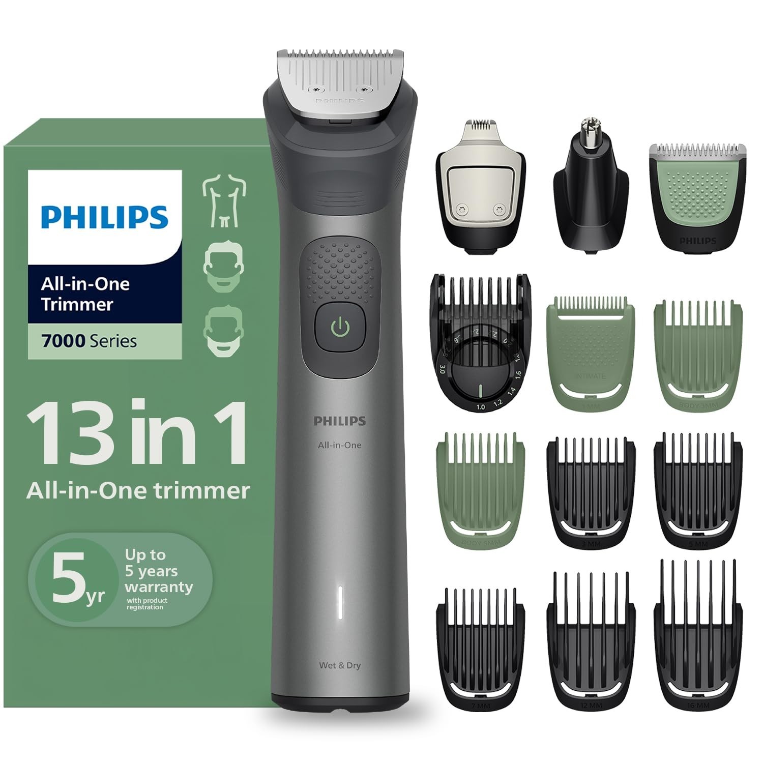 Philips India’s No.1 Men’s Trimmer,MG7922/15,Grey,New