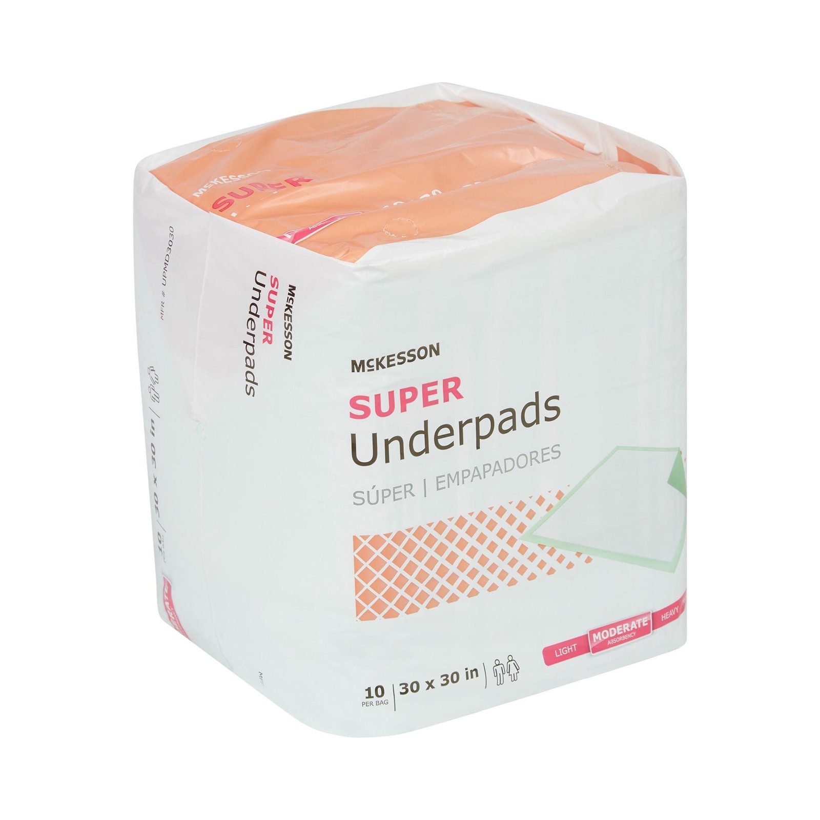 150 McKesson Moderate Absorbency Disposable Incontinence Underpads 30″ x 30″