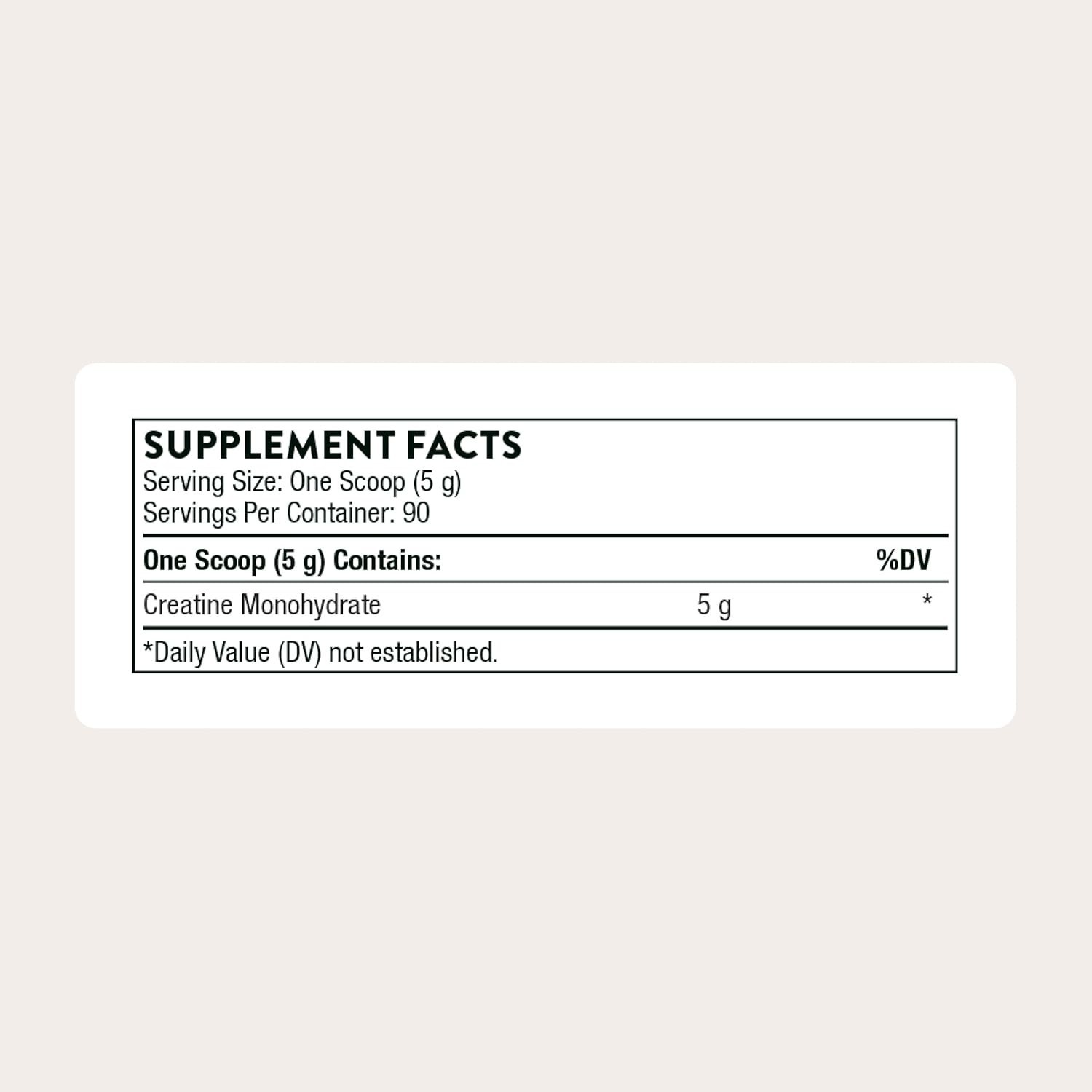 THORNE Creatine – Micronized Creatine Monohydrate Powder, Unflavored 16oz(450g)