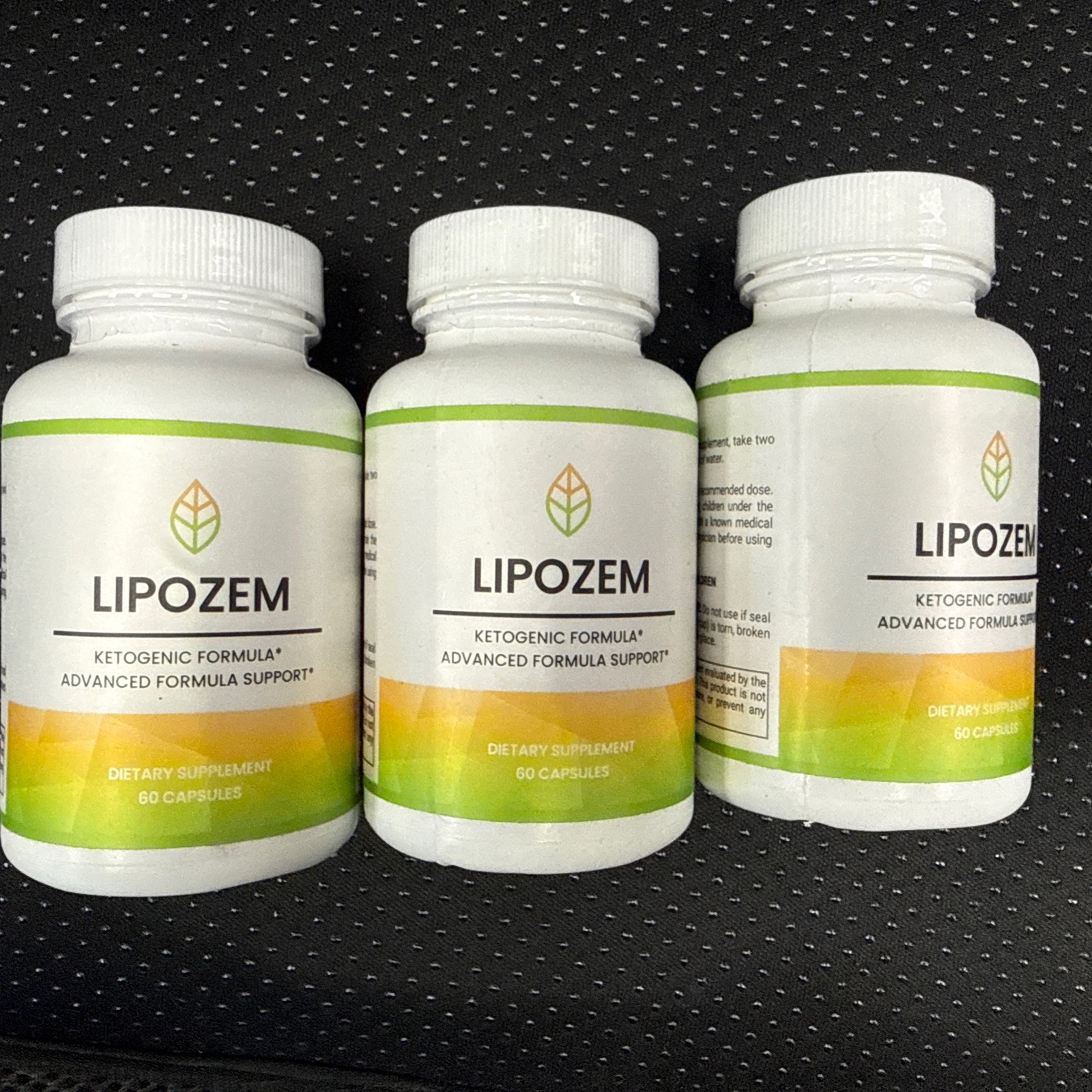 Lot Of 3 Lipozem Ketogenic Advanced Formula Support Supplement Weight Loss 60 Ct