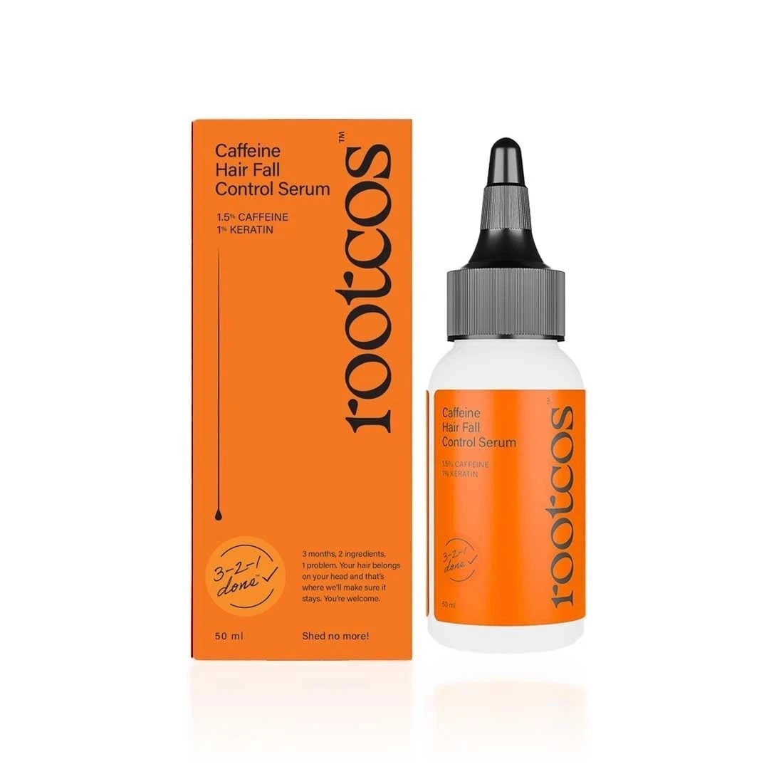 Rootcos Caffeine Hair Fall Control Serum For All Hair Types 50ml