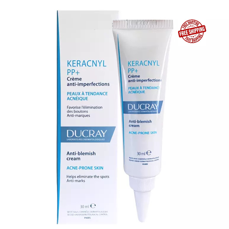 Ducray Keracnyl PP + Anti-Blemish Soothing Cream 30ml Exp 07/2026