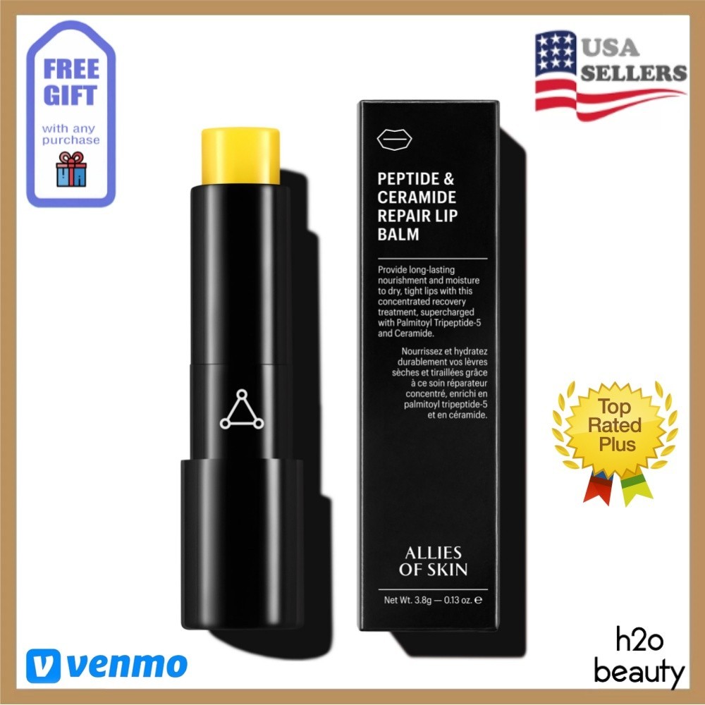 NEW Allies of Skin Peptide&Ceramide Repair Lip Balm 0.13oz NEW FAST FREE SHIP