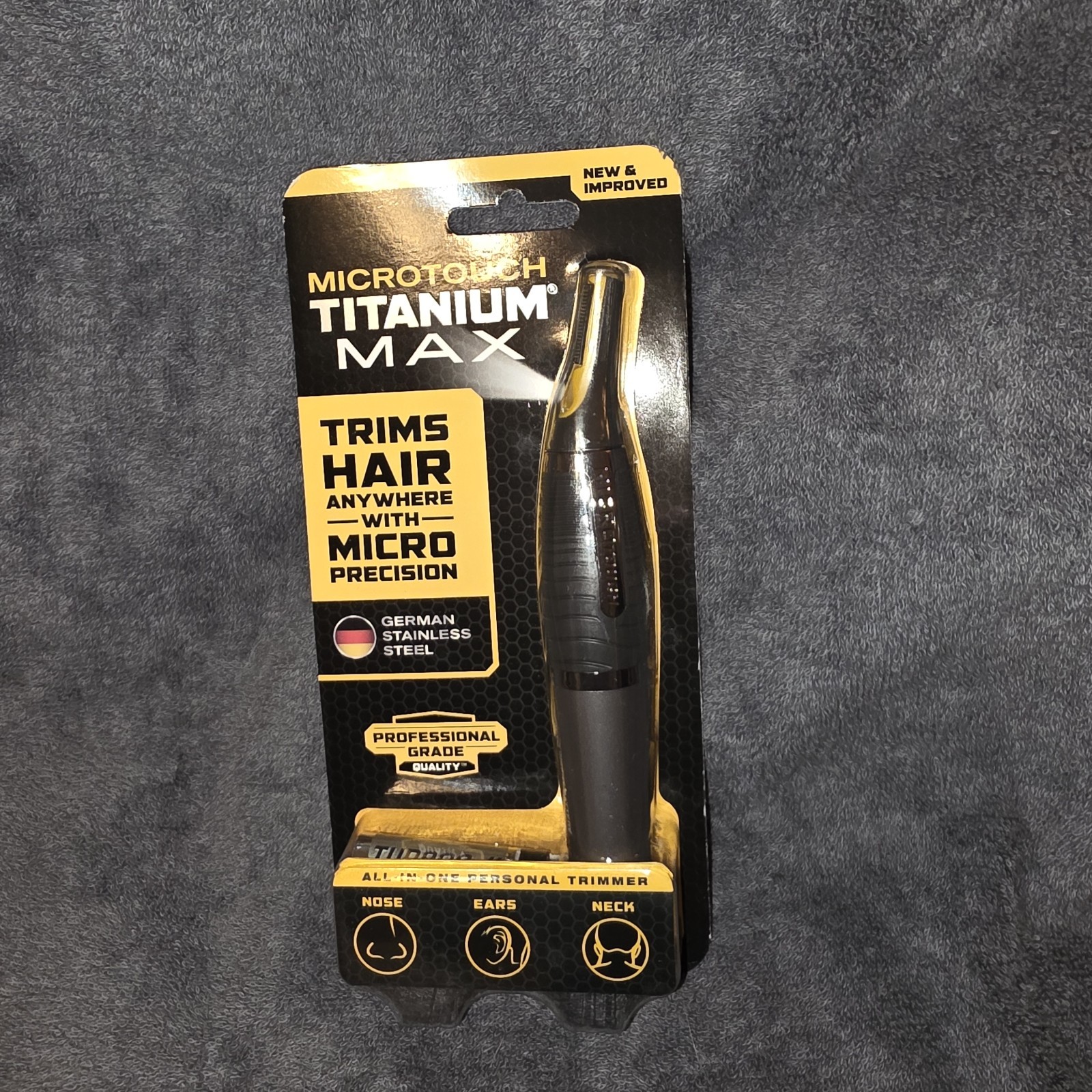 Microtouch Titanium Max Micro-Precision Trimmer For The Ultimate Groom New