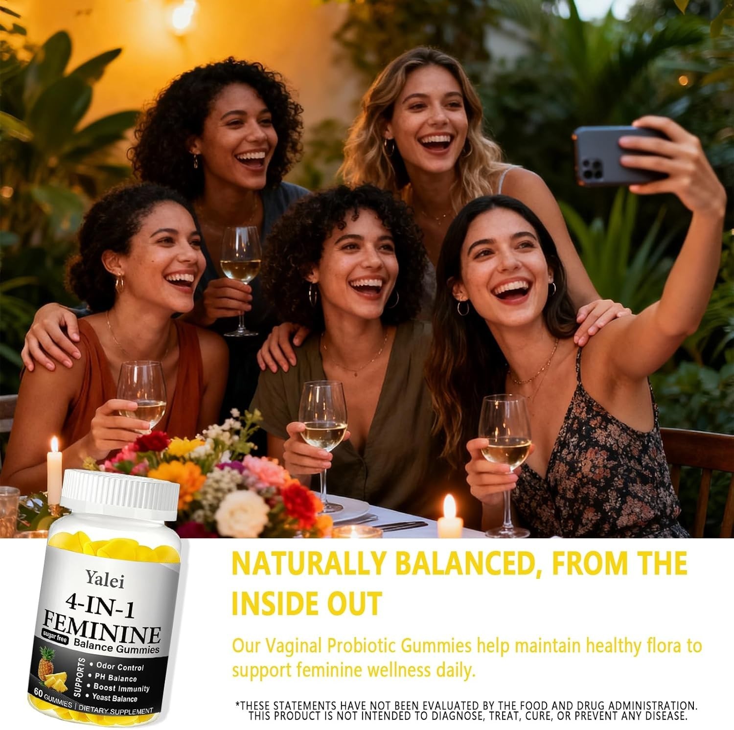 4-in-1 Nuora Feminine Balance Gummies PH Balance Gummies for Women -…