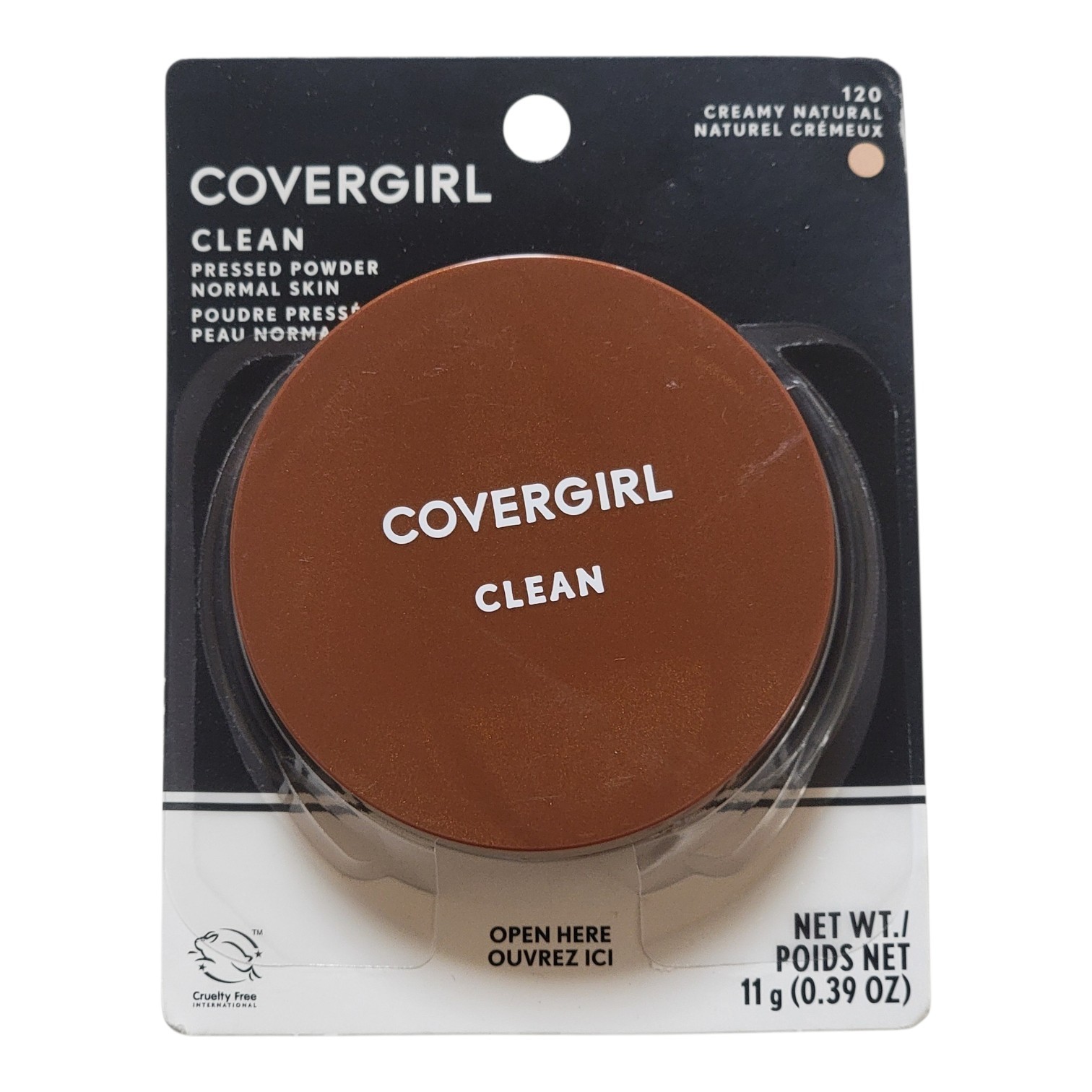 COVERGIRL CLEAN PRESSED POWDER 120 CREAMY NATURAL ORIGINAL TALC