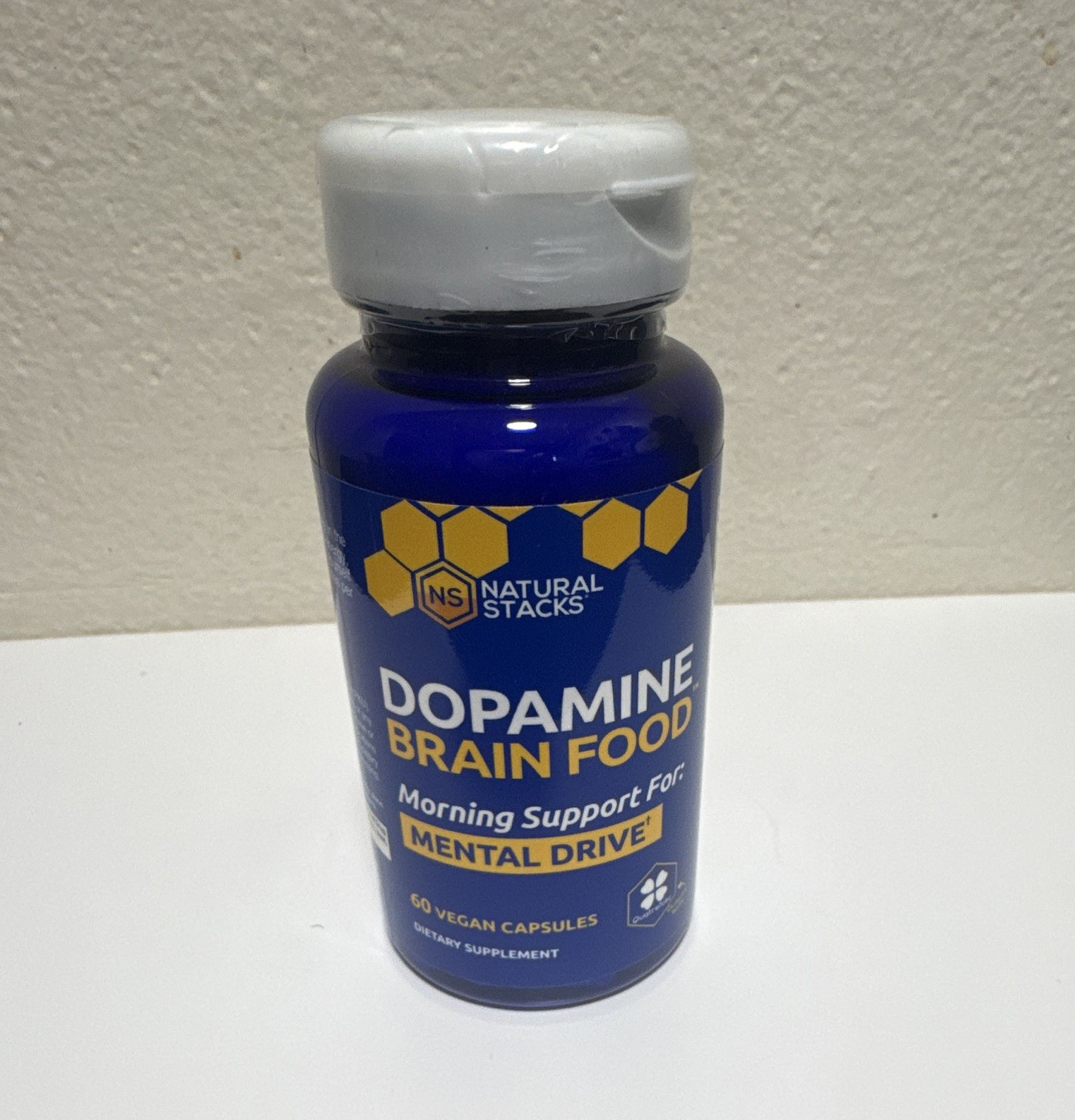 Natural Stacks Dopamine Brain Food 60 Vegan Capsules 500mg Focus AM Exp 12/2028