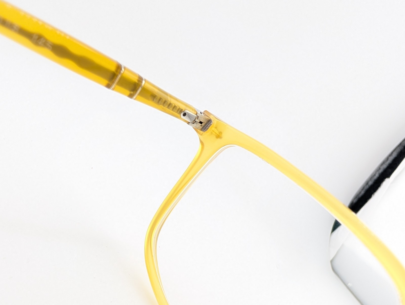 Persol Eyeglasses Frames Only, 3275-V 204 Miele 52-18-145, Yellow, Made in Italy