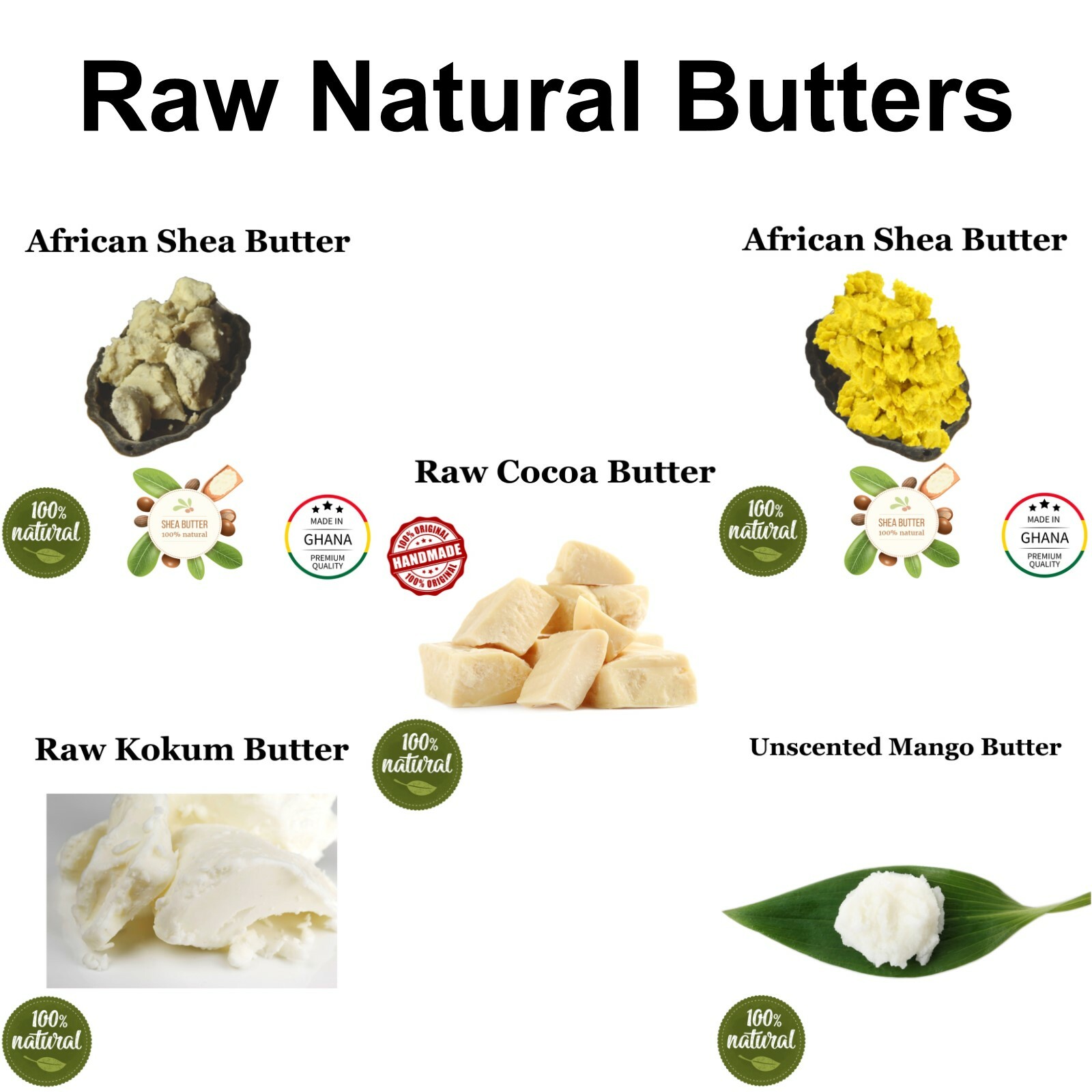 African Shea Butter 100% Raw Unrefined Natural Organic Grade A Wholesale Ghana