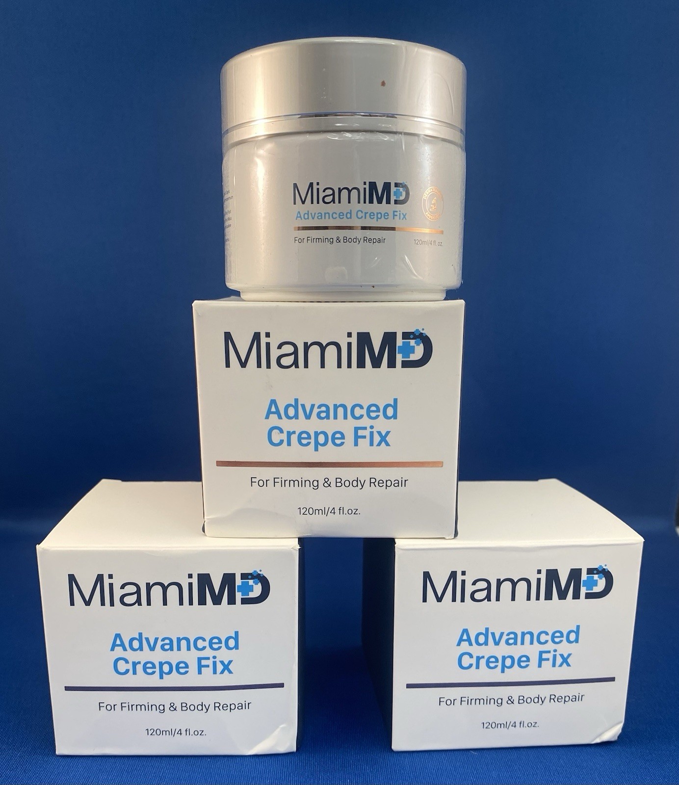 2 PACK MiamiMD ( Miami MD) ADVANCED CREPE FIX For Firming & Body Repair 4oz NEW