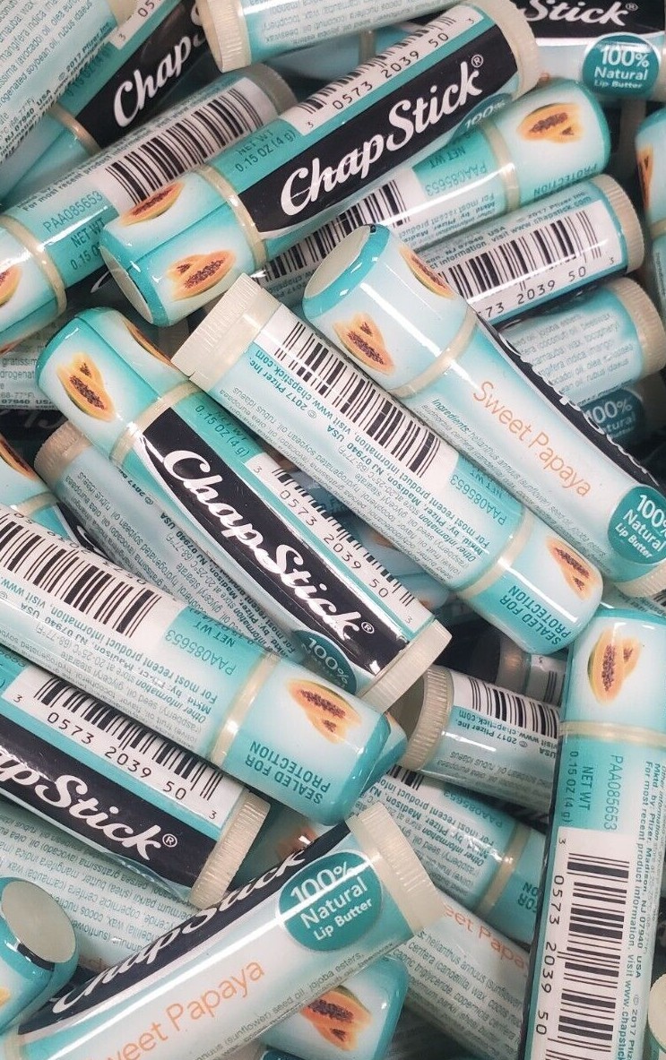 Chapstick Sweet Papaya Balm Bulk Tubes/Sticks 100% Natural Lip Butter Chap Stick