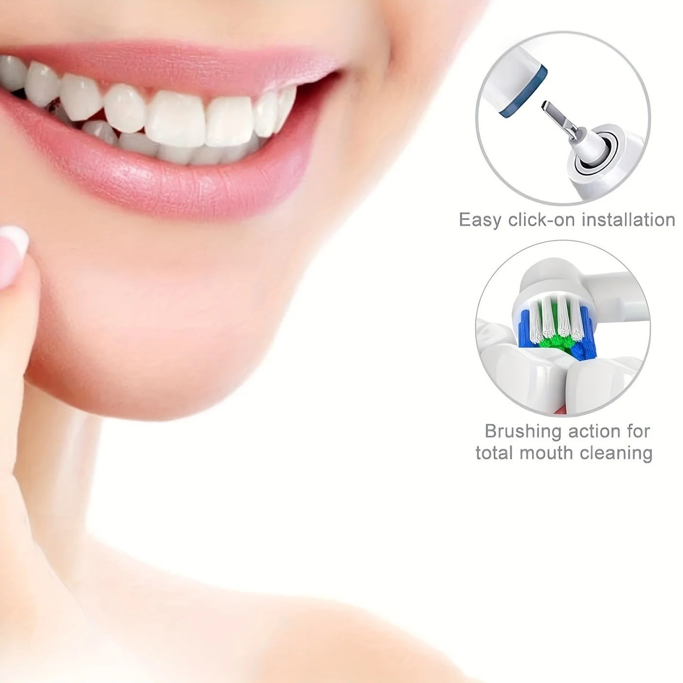 Precision Electric Toothbrush Replacement Fit For Oral-B Brush Heads✅