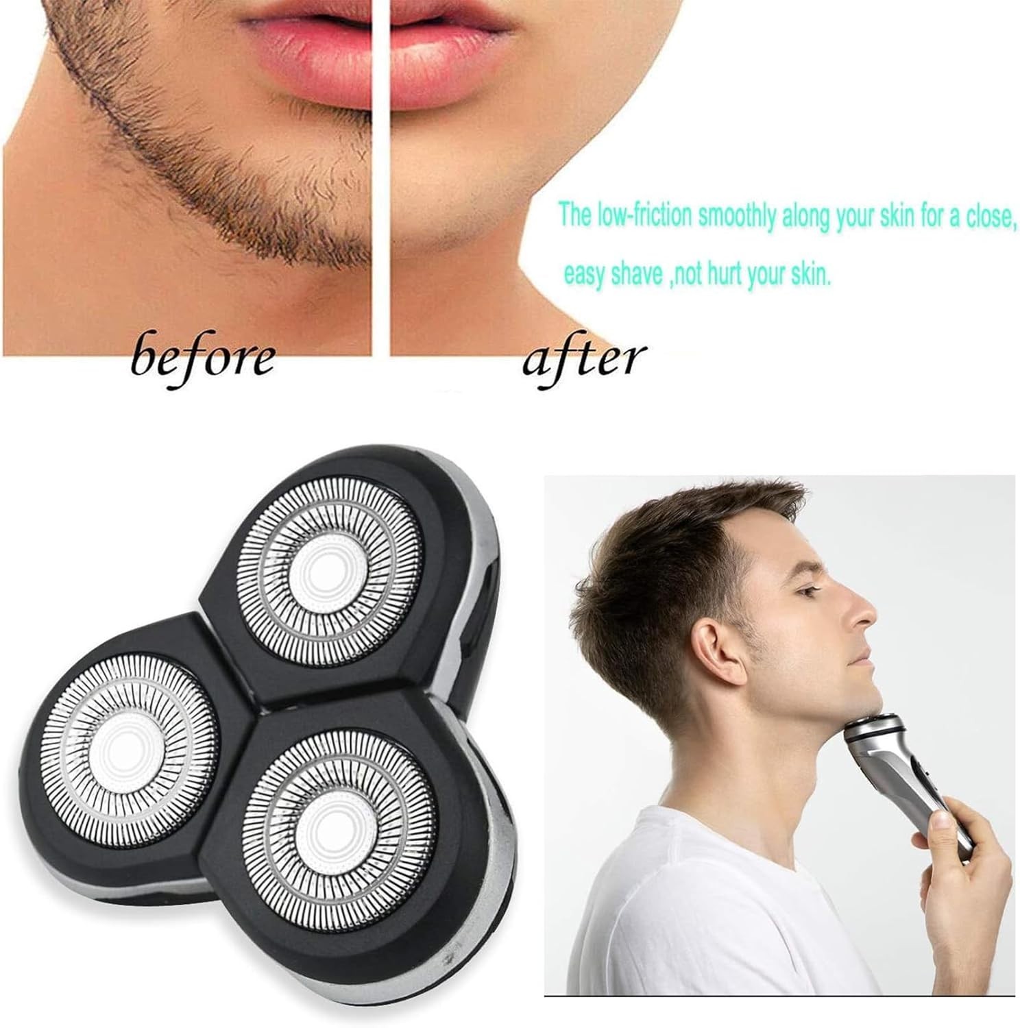 RQ12 Replacement Shaver Head Compatible with Philipss Norelcos RQ11 RQ10 Sens…