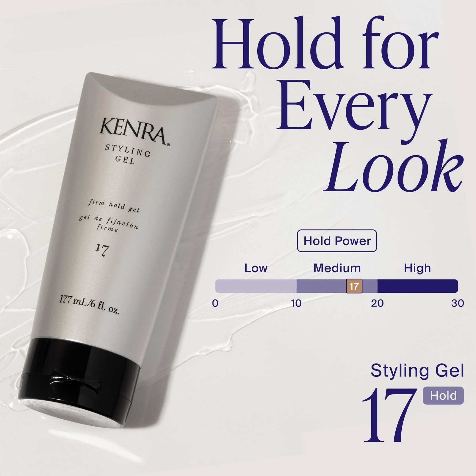Kenra Professional Styling Gel 17 | High Hold 6 Fl Oz (Pack of 1), clear