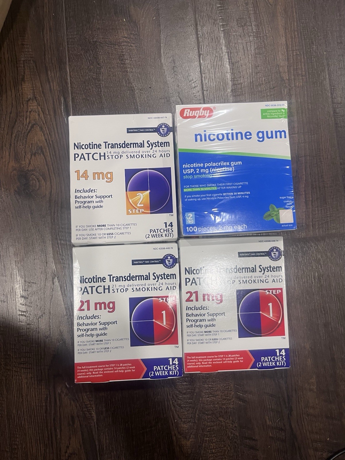 Habitrol Nicotine Stop Smoking Patch Steps 1 and 2 + nicotine gum