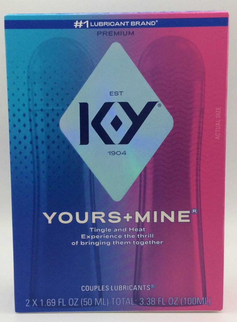 K-Y Yours & Mine Personal Lubricant for Couples, Sensorial Couples Lube 04/2027