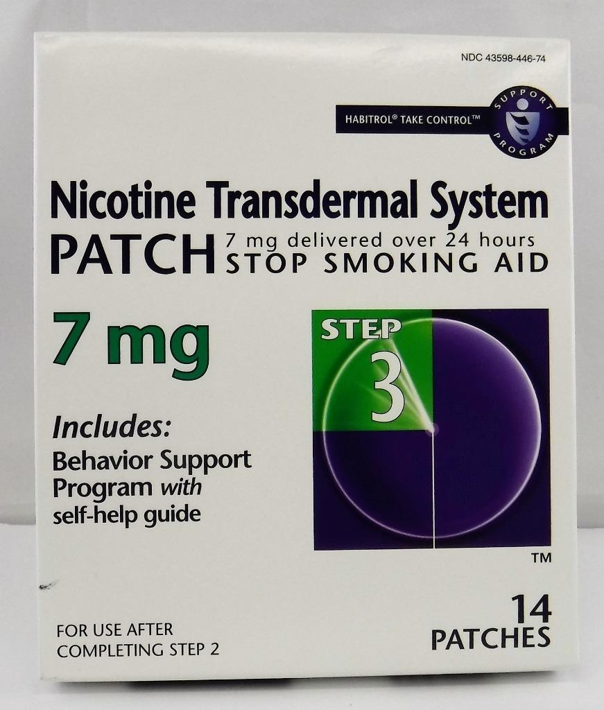 Habitrol® Nicotine Patch Step 3 7mg 14 TOTAL PATCHES Exp 9/27 Free Shipping