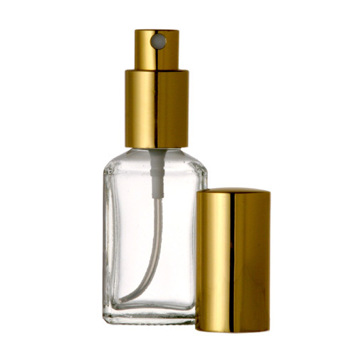 Perfume/Cologne Atomizer Empty Square Glass Spray Bottle Gold Sprayer 1 oz 30ml