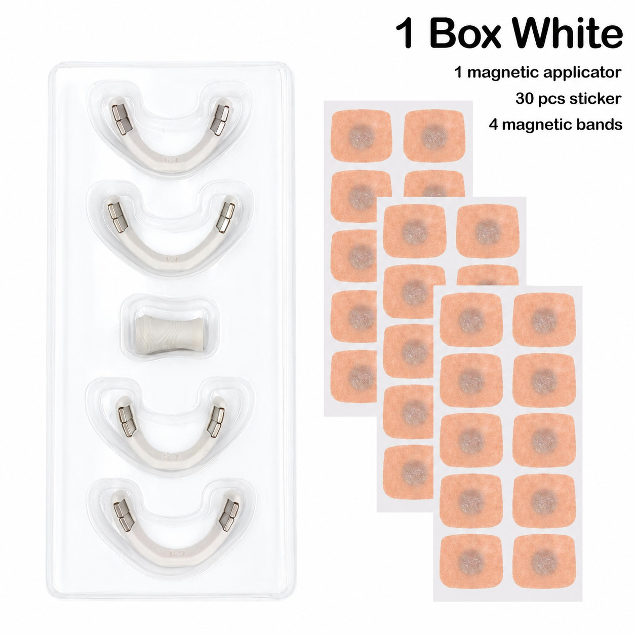 Magnetic Nasal Dilator Starter Kit Reusable Nose Breathing Clip 30 Adhesive Tabs