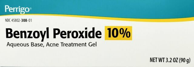 Perrigo 10% Benzoyl Peroxide Acne Treatment Gel – 3.2oz
