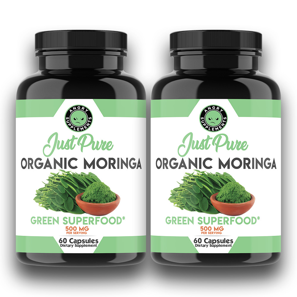 Moringa Oleifera Organic, Natural, 100% Pure Pills – 120 Count – 2 Pack