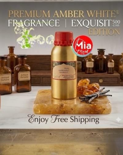 NEMAT BRAND AMBER WHITE CONCENTRATED PERFUME OIL (500g) WITH FREE SHIPPING