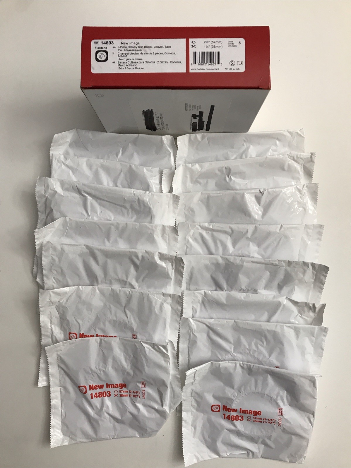 20 x Hollister 14803 New Image 2-Piece Ostomy Skin Barrier – 04/2030