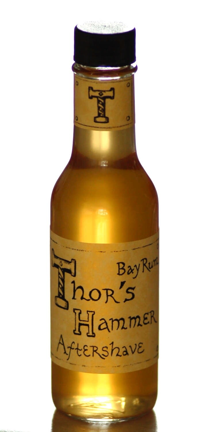 Bay Rum Spice Aftershave, Thor’s Hammer Bay Rum, All Natural, 5 oz