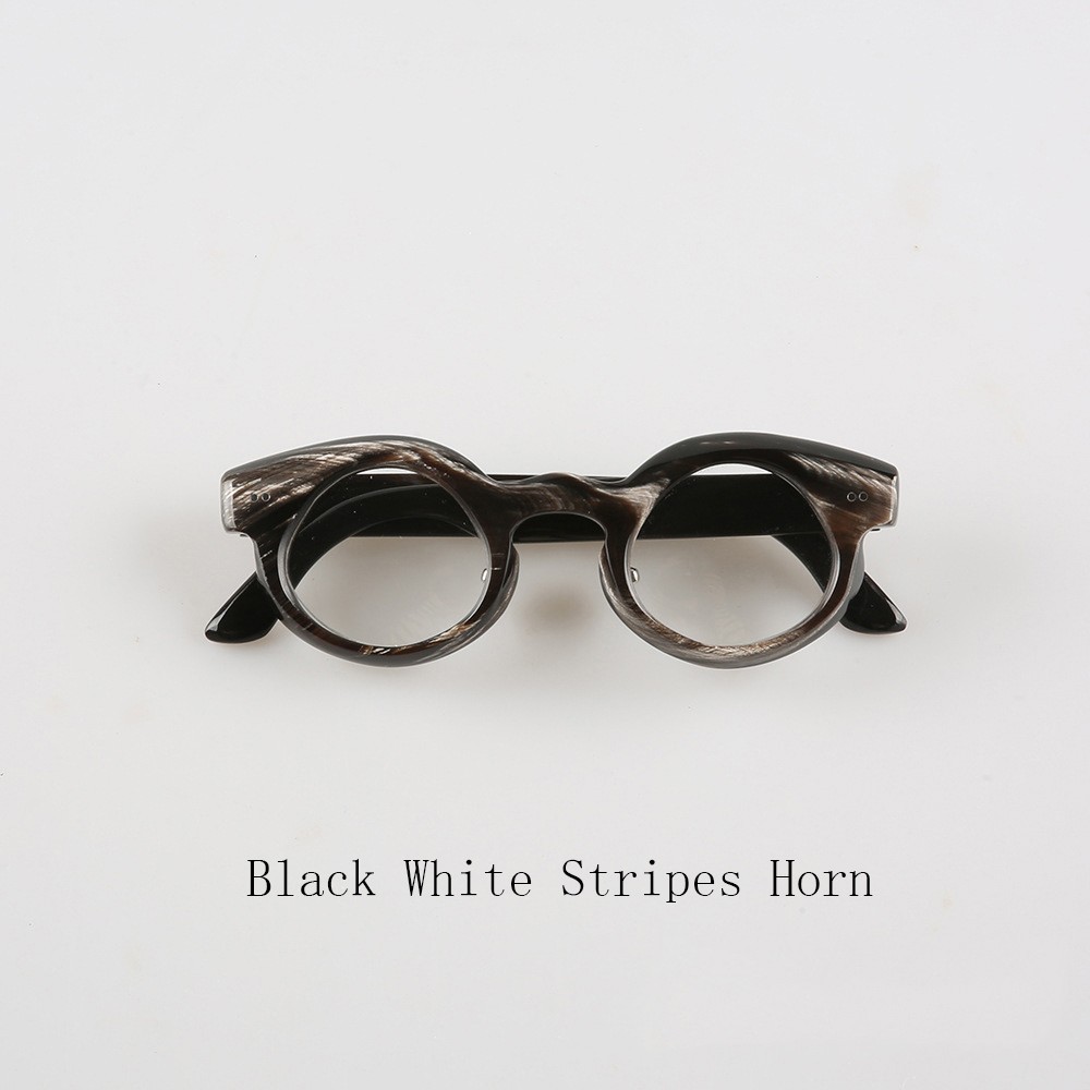 Man Eyeglass Frames Retro Irregular Thick Handmade Buffalo Horn Glasses Frame
