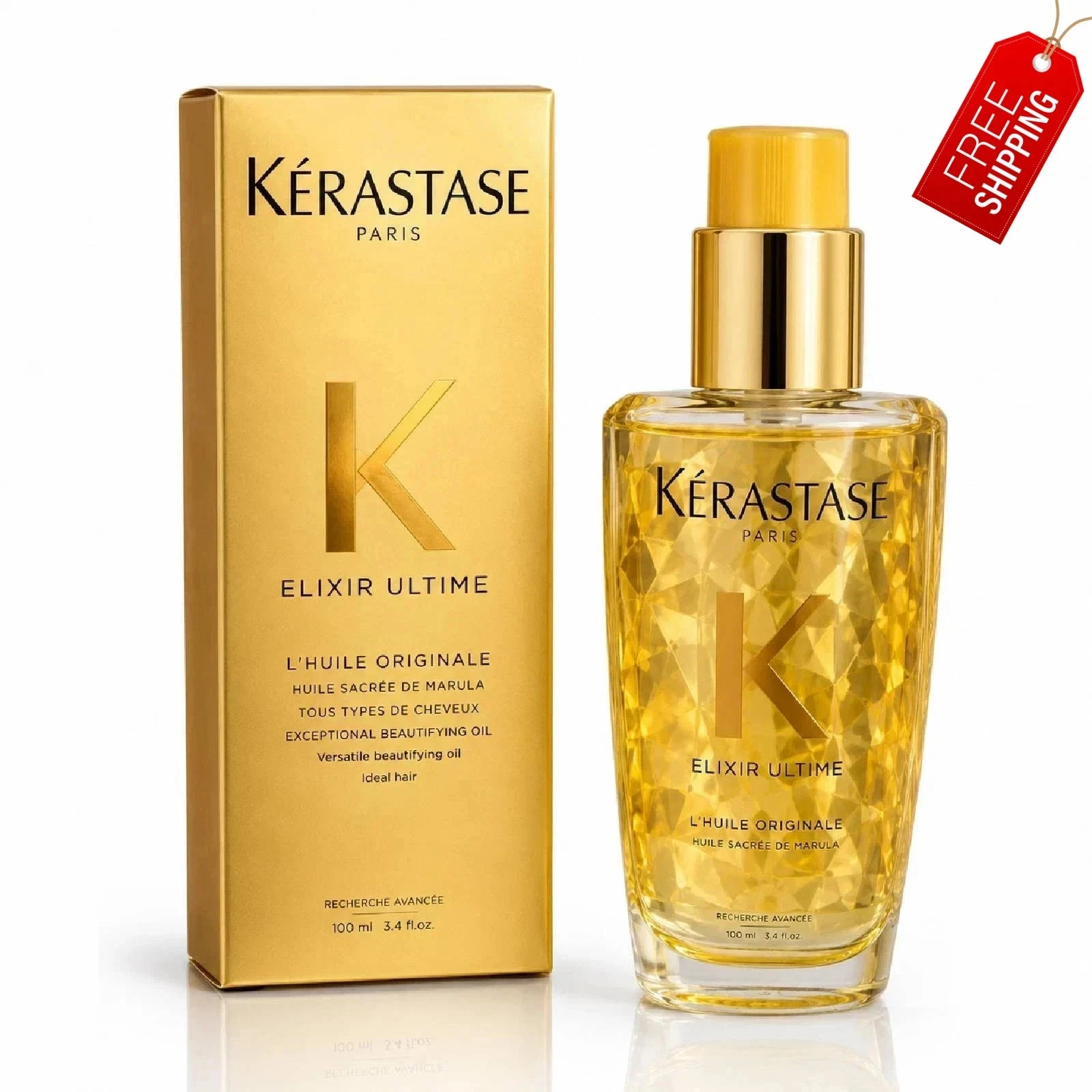 New Kerastase Elixir Ultime L’Huile Original Beautifying Hair Oil 3.4oz