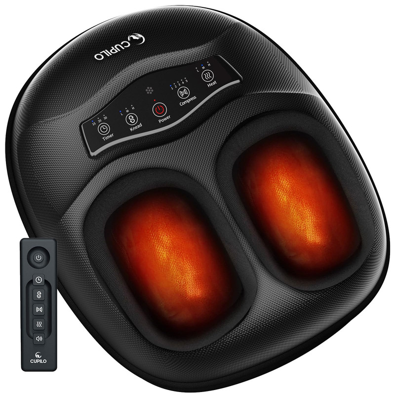 Cupilo Fsa Foot Massager Heat And Remote – Hsa Eligible Feet Massager For